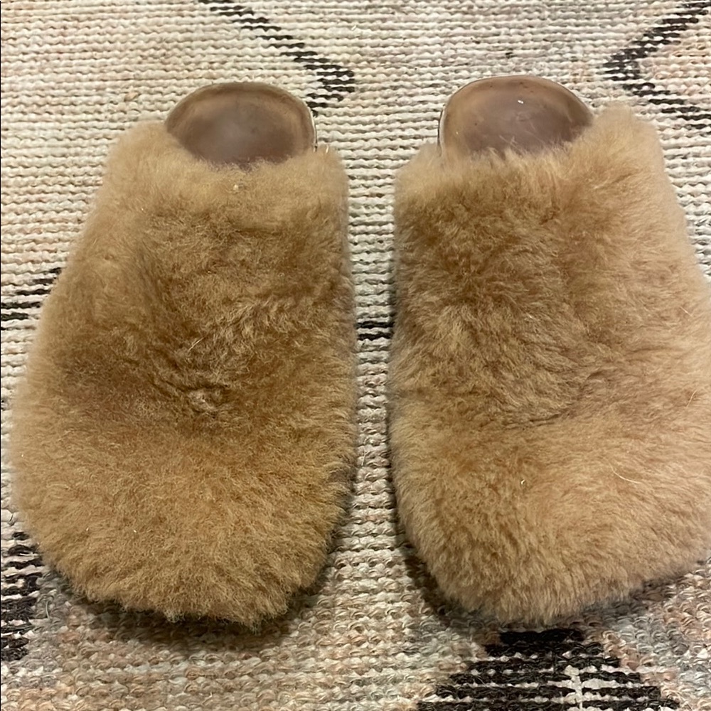 Jenni Kayne shearling moc clog 39